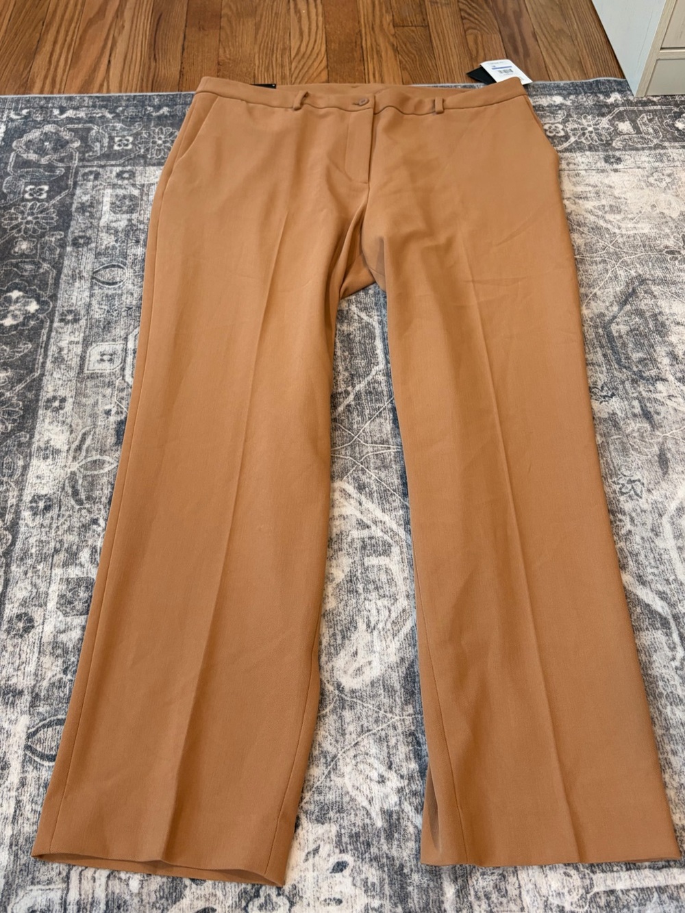 DKNY Camel Wide-Leg Dress Pants